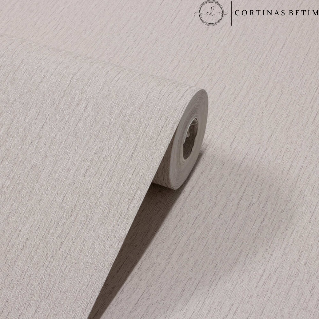 PAPEL DE PAREDE VINÍLICO LINHO CINZA CLARO PDI0305