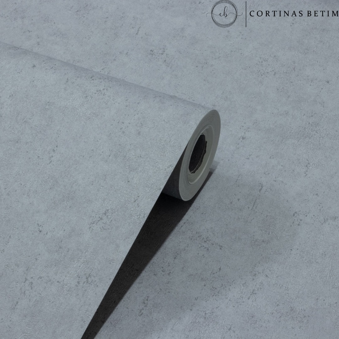PAPEL DE PAREDE VINÍLICO CIMENTO QUEIMADO MÉDIO ESCURO PDL0025