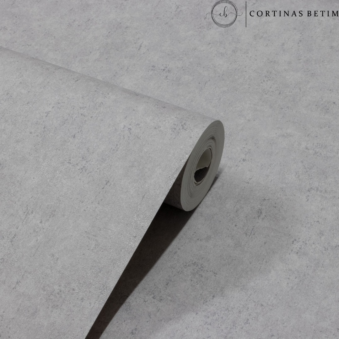 PAPEL DE PAREDE VINÍLICO CIMENTO QUEIMADO MÉDIO PDL0024