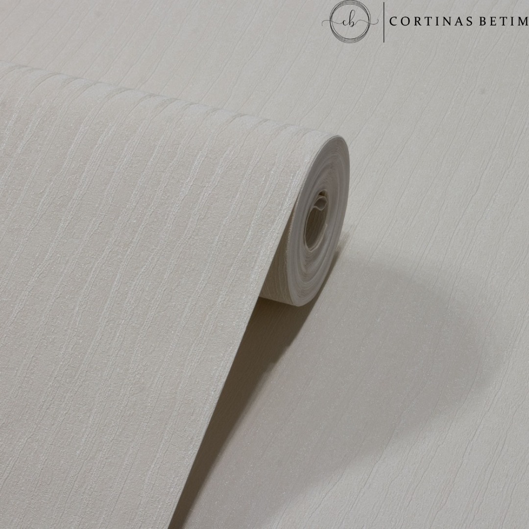 PAPEL DE PAREDE VINÍLICO LISO OFF WHITE PDL1003