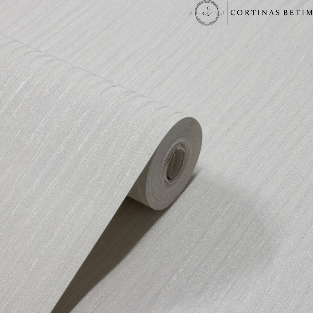 PAPEL DE PAREDE VINÍLICO LISO OFF WHITE PDL1002
