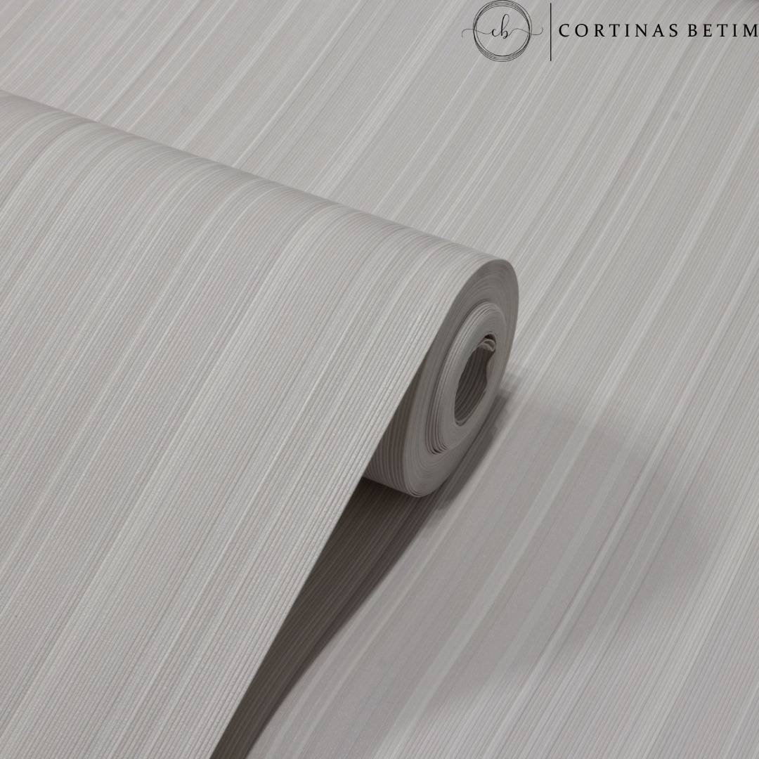 PAPEL DE PAREDE VINILICO LISTRAS OFF WHITE PDS1605
