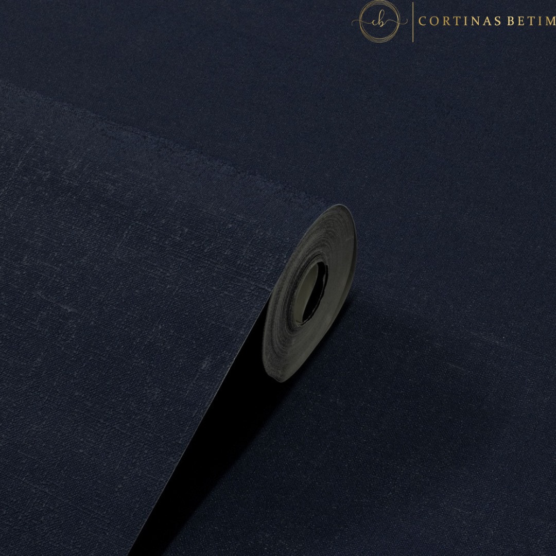PAPEL DE PAREDE VINÍLICO TEXTURIZADO AZUL PETRÓLEO PDI0143