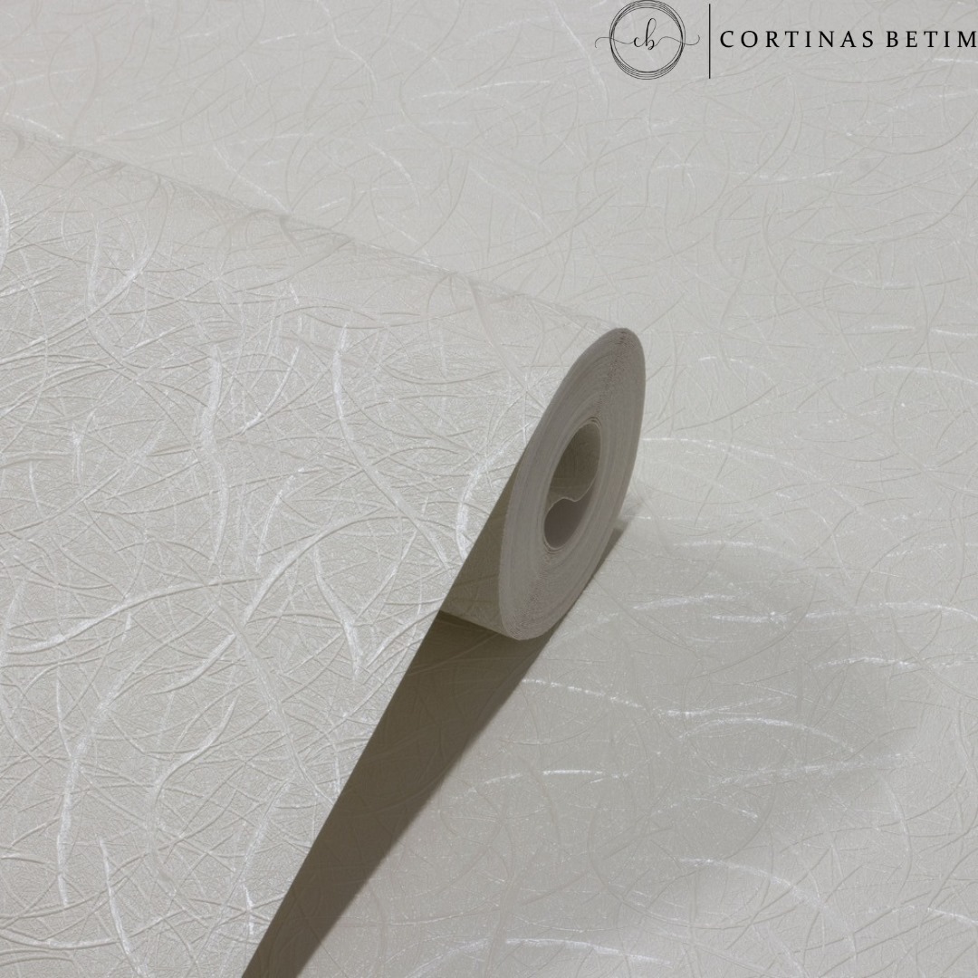 PAPEL DE PAREDE VINILICO RISCADOS OFF WHITE PDL0201