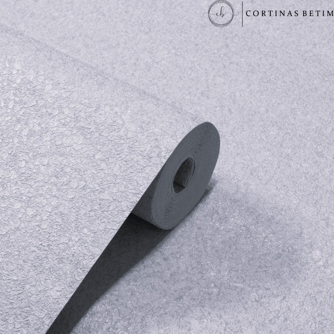 PAPEL DE PAREDE VINILICO TIPO MICA CINZA C/ BRILHO PDL1703