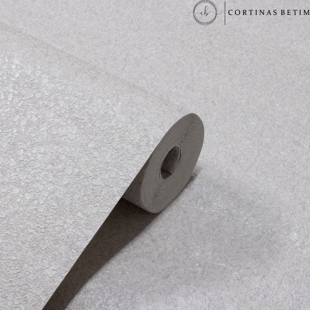 PAPEL DE PAREDE VINILICO TIPO MICA OFF WHITE C/ BRILHO PDL1701