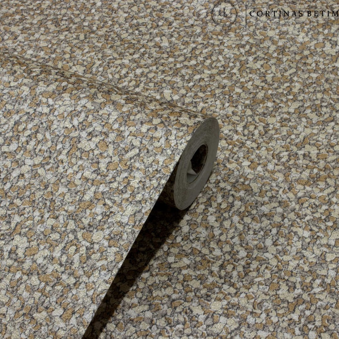 PAPEL DE PAREDE VINILICO TIPO MICA MARROM ESCURO PDILA65