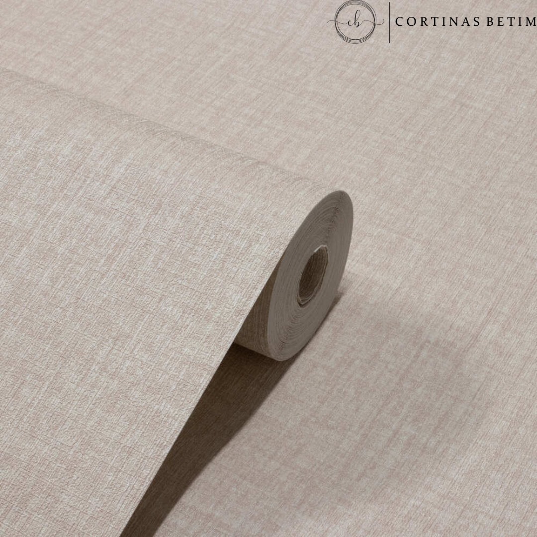 PAPEL DE PAREDE VINILICO LINHO ROSA CLARO PDI01ML